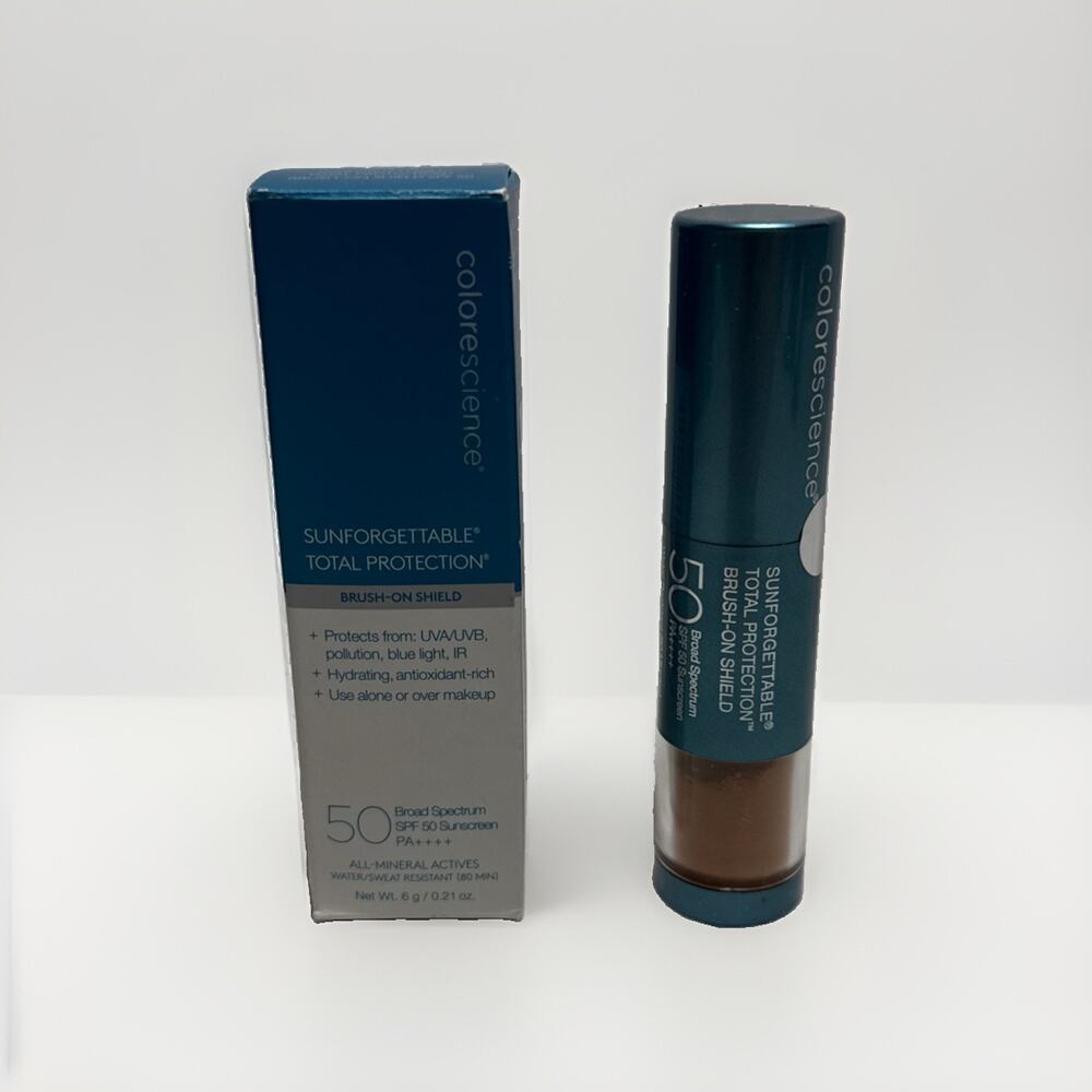 Colorescience Sunforgettable Brush-On Sunscreen Mineral Powder SPF 50 Deep .21oz